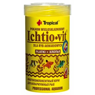 Pokarm Tropical Ichtio-Vit puszka 250ml - pokarm płatkowany